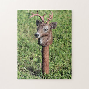 Cute Deer Head Lawn Ornament Legpuzzel