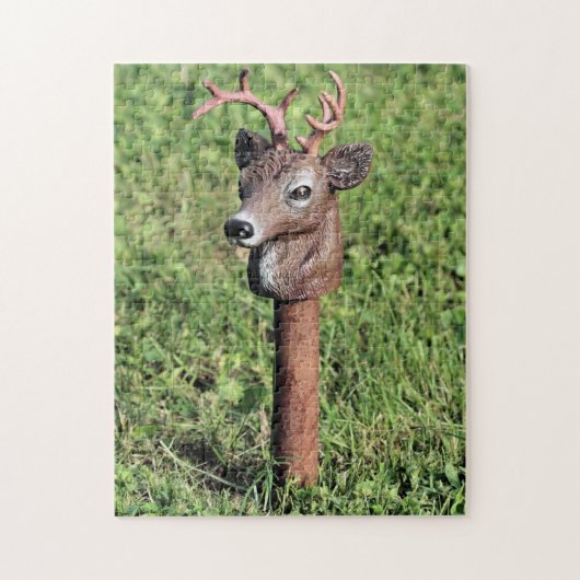 Cute Deer Head Lawn Ornament Legpuzzel (Verticaal)