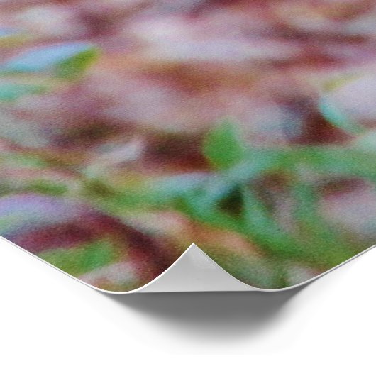 Cute Deer in een bos Poster (Hoek)