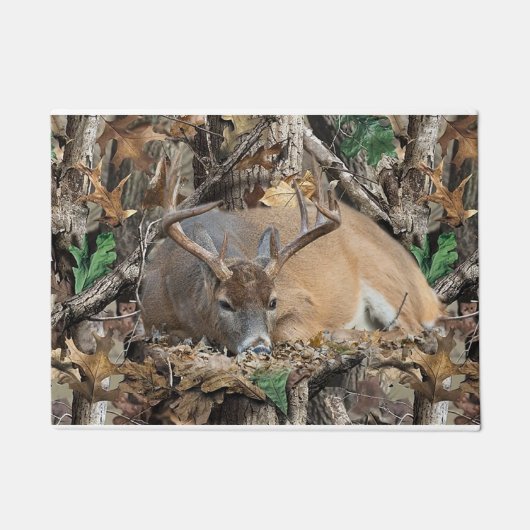 Cute Deer in het Oerwoud Deurmat (Voorkant)