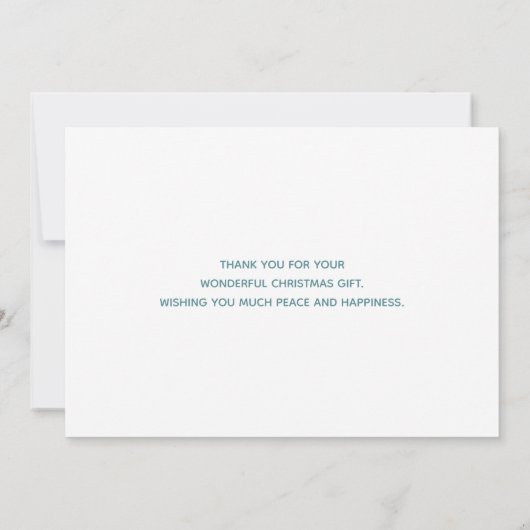 Cute Deer in Whimsical Forest Pattern Bedankkaart (Achterkant)