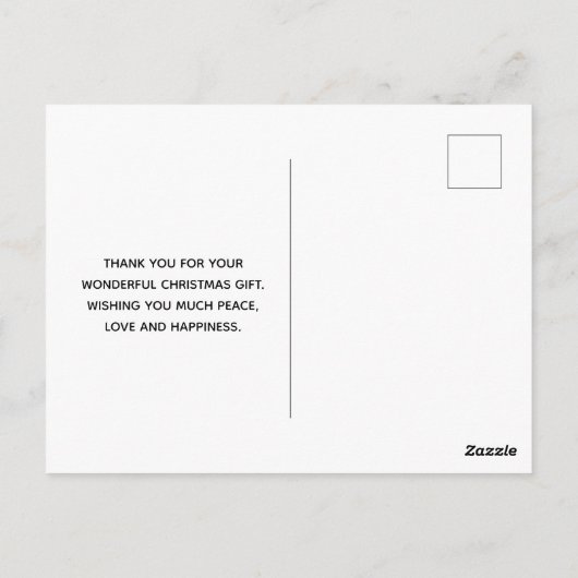 Cute Deer in Whimsical Forest Pattern Dank u Briefkaart (Achterkant)