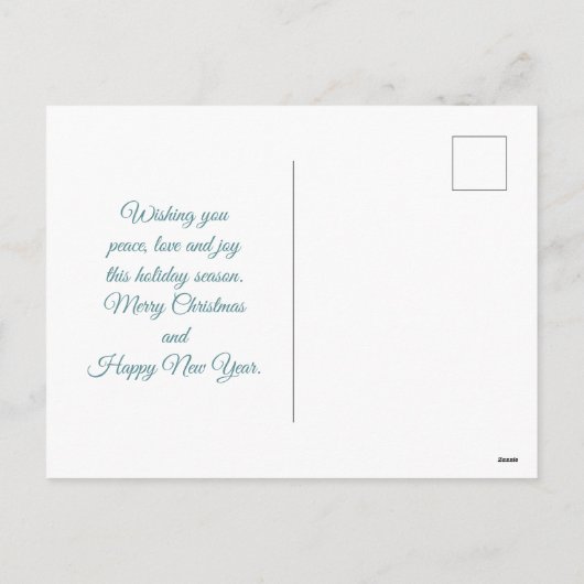 Cute Deer in Whimsical Forest Pattern Feestdagenkaart (Achterkant)