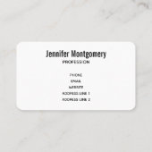 Cute Deer in Whimsical Forest Pattern Visitekaartje (Achterkant)