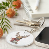 Cute Deer Keychain & Lanyard (Voorkant Rechts)