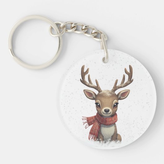 Cute Deer Keychain & Lanyard (Voorkant)