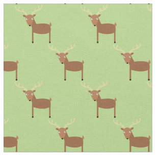 Cute Deer Kinder Baby Nursery Light Green Stof