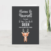 Cute Deer Lover Cards Wildlife Animal Forest Funny Kaart (Voorkant)