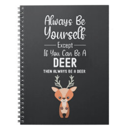 Cute Deer Lover Gifts Animals Wildlife Funny Humor Notitieboek