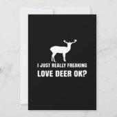 Cute Deer Lover Trendy Modern Aesthetic Feestdagenkaart (Voorkant)