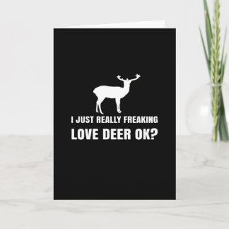 Cute Deer Lover Trendy Modern Aesthetic Kaart