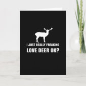 Cute Deer Lover Trendy Modern Aesthetic Kaart (Voorkant)