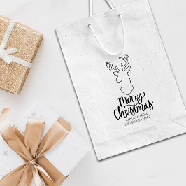 Cute Deer Merry kerst Rubberstempel