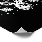 Cute Deer Merry Xmas Merry Christmas Happy New Yea Poster (Hoek)