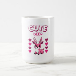 cute deer mug design  koffiemok
