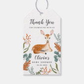 Cute Deer Theme Gender Neutral Herfst Baby shower Cadeaulabel
