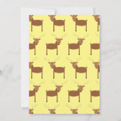 Cute Deer Woodland Kinder 1e verjaardag Partij Kaart (Achterkant)