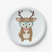 Cute Deer woodlanddieren bord (Voorkant)