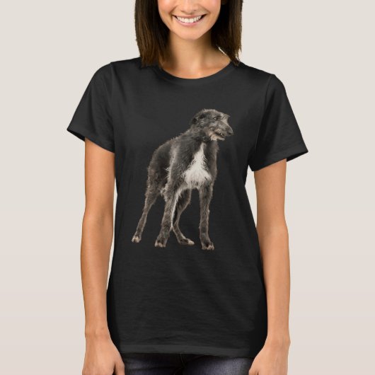 Cute Deerhound T-shirt (Voorkant)