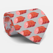 Cute deli salami tiered Patroon food Stropdas (Opgerold)