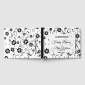 Cute Delicate Black Flowers Gastenboek (Volledig)