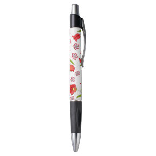 Cute Delicate red bloemen patroon Pen