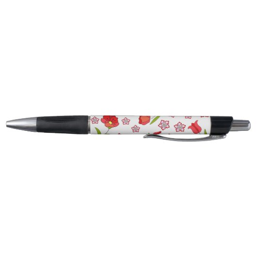 Cute Delicate red bloemen patroon Pen (Bodem)