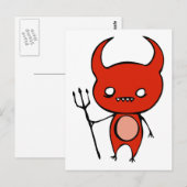 Cute Demon Briefkaart (Voorkant / Achterkant)