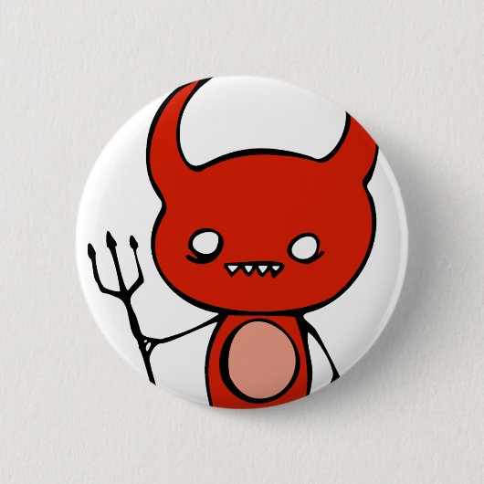 Cute Demon Ronde Button 5,7 Cm (Voorkant)
