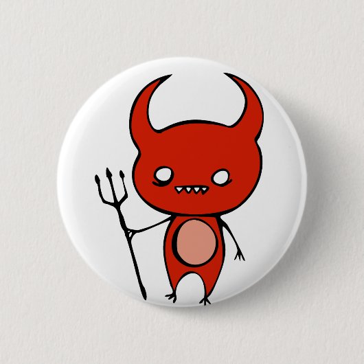 Cute Demon Ronde Button 5,7 Cm (Voorkant)