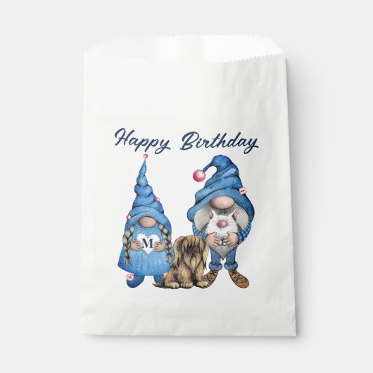 Cute Denim gnomen Bedankzakje (Voorkant)