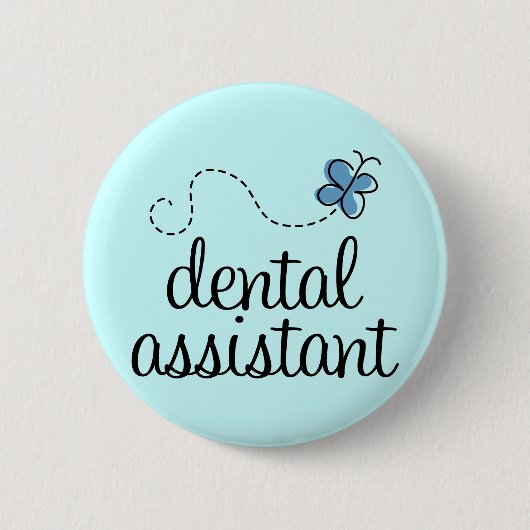 Cute Dental Assistant Ronde Button 5,7 Cm (Voorkant)