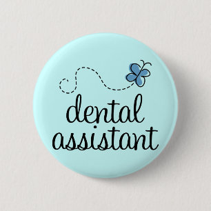 Cute Dental Assistant Ronde Button 5,7 Cm