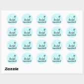 Cute Dental Assistant Ronde Sticker (Vel)
