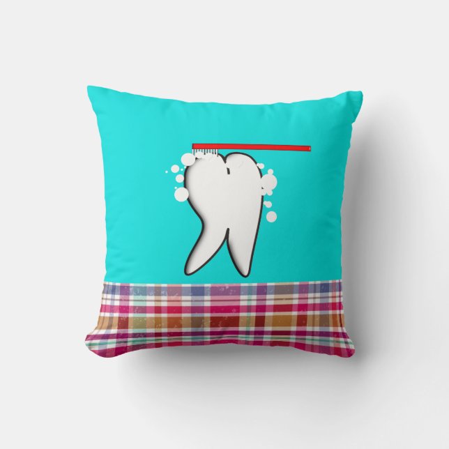 Cute Dental Big Tooth Design Pillow Kussen (Voorkant)