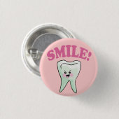 Cute Dental Hygienist Ronde Button 3,2 Cm (Voorkant /achterkant)