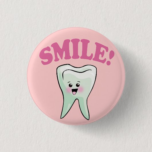 Cute Dental Hygienist Ronde Button 3,2 Cm (Voorkant)