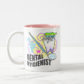 Cute Dental Hygienist Tweekleurige Koffiemok (Links)