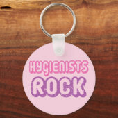 Cute Dental Hygienists Rock Sleutelhanger (Voorkant)