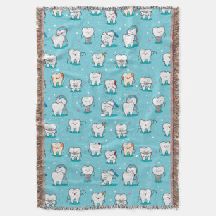 Cute Dental Pattern Deken