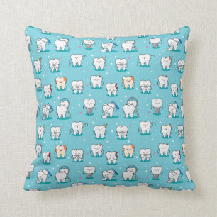 Cute Dental Pattern Kussen
