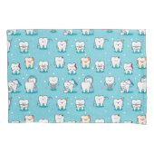 Cute Dental Pattern Kussensloop (Voorkant-Links)