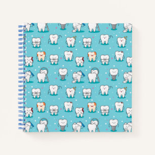 Cute Dental Pattern Notitieboek