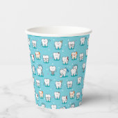 Cute Dental Pattern Papieren Bekers (Voorkant)