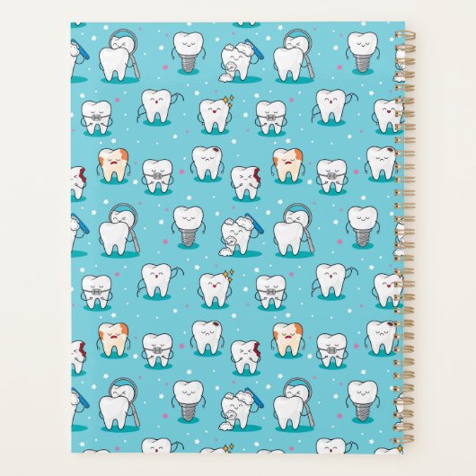 Cute Dental Pattern Planner (Achterkant)