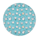 Cute Dental Pattern Snijplank (Voorkant)