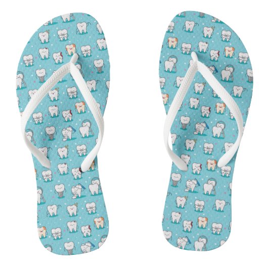 Cute Dental Pattern Teenslippers (Voetbed)