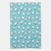 Cute Dental Pattern Theedoek (Verticaal)