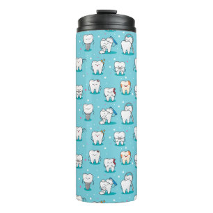 Cute Dental Pattern Thermosbeker