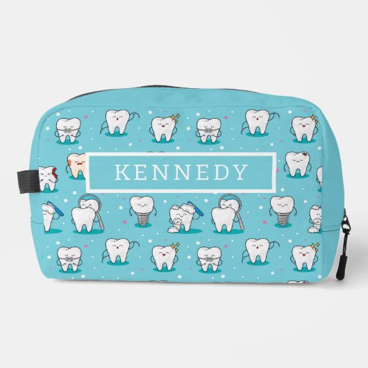 Cute Dental Pattern Toilettasje (Voorkant)